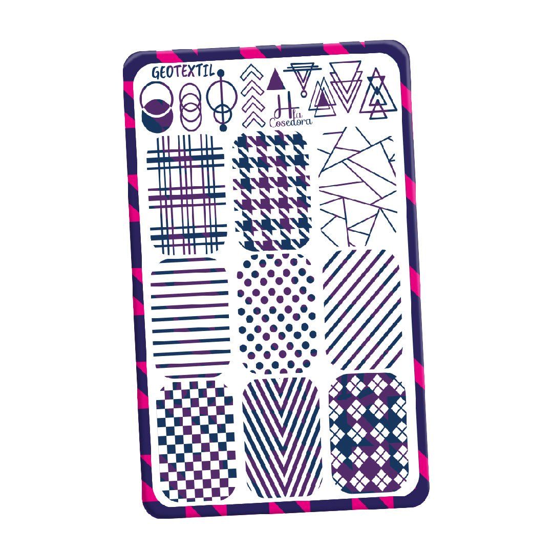 Placa de Stamping Geotextil - Tiny Placa de Stamping Geotextil - Tiny