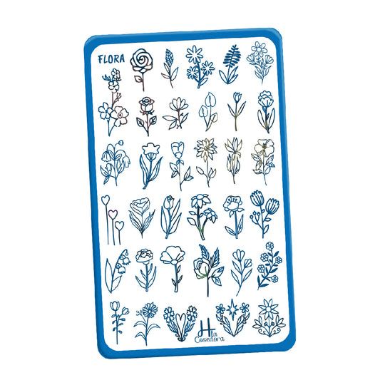 Placa de Stamping Flora - Tiny