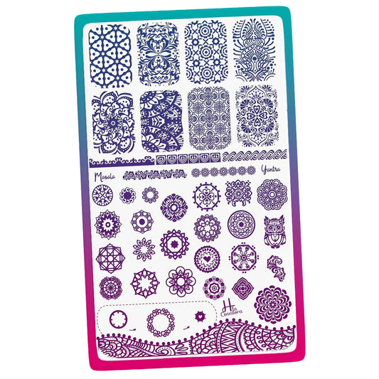 Placa de Stamping Yantra Masala