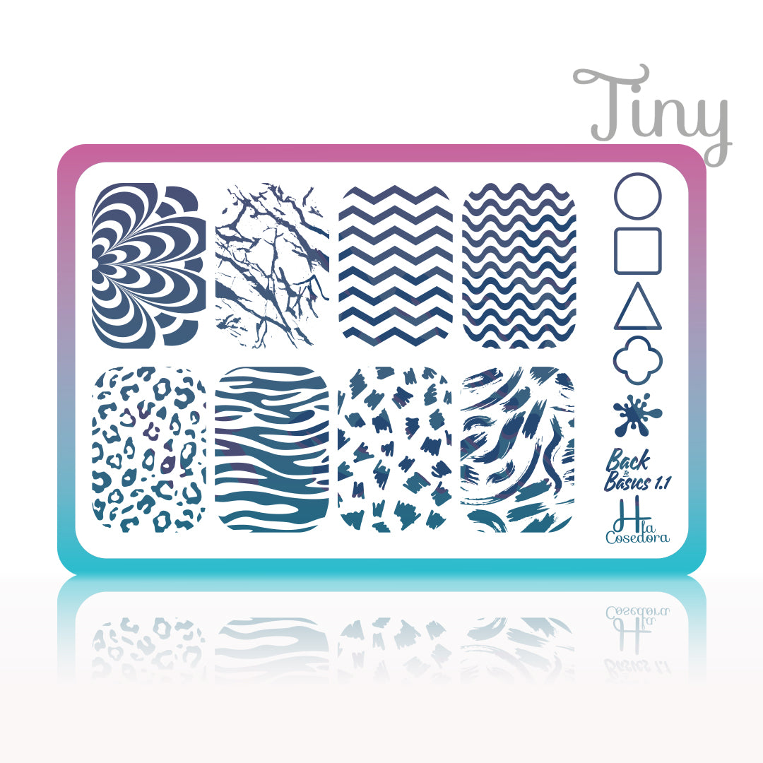 Placa de Stamping Back to Basics 1.1 - Tiny Placa de Stamping Back to Basics 1.1 - Tiny