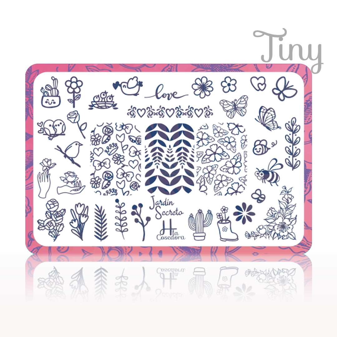 Placa de Stamping Jardín Secreto - Tiny Placa de Stamping Jardín Secreto - Tiny