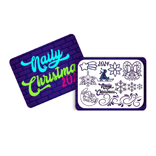 Mini Placa Naily Christmas 2024