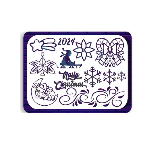 Mini Placa Naily Christmas 2024