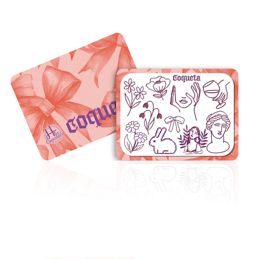 Mini Placa Stamping Coqueta