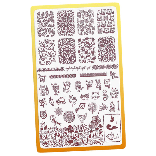 Placa de Stamping Bello Otoño
