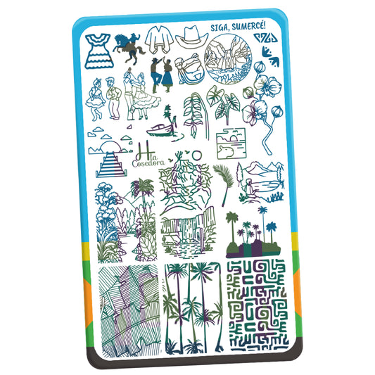 Placa de Stamping Siga, Sumercé! - Tiny