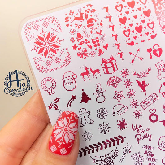 White Wednesday - Blanco - hlacosedora - Placa Stamping - Esmalte Stamping - Kit Stamping