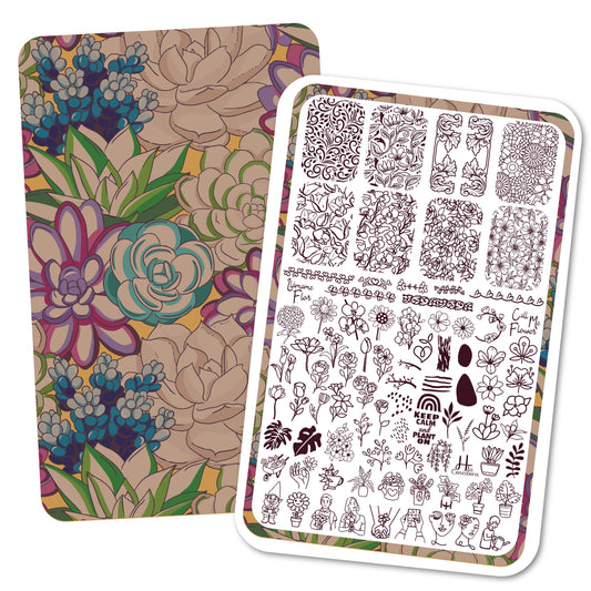 Llámame Flor - hlacosedora - Placa Stamping - Esmalte Stamping - Kit Stamping - cuidado manos - cuidado uñas