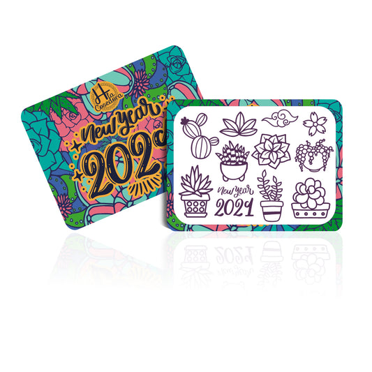 Mini Placa Stamping New Year 2021