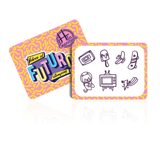 Mini Placa Stamping Volver al Futuro