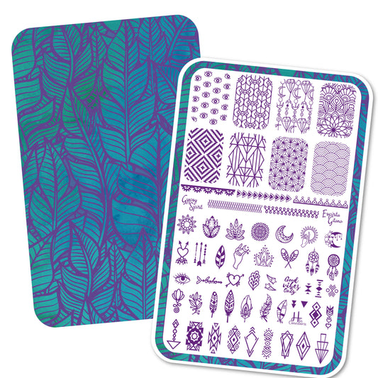 Espíritu Gitano - hlacosedora - Placa Stamping - Esmalte Stamping - Kit Stamping - cuidado manos - cuidado uñas