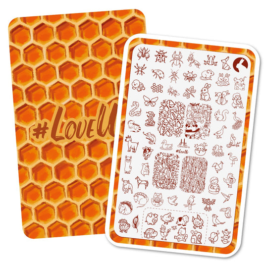Love Us - hlacosedora - Placa Stamping - Esmalte Stamping - Kit Stamping - cuidado manos - cuidado uñas