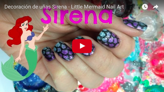 Decoración de uñas Sirena