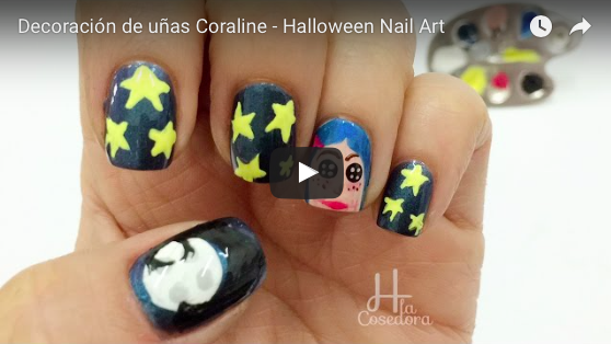 Decoración de uñas Coraline