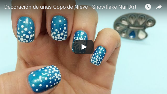 Decoración de uñas Copo de Nieve