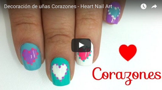 Decoración de uñas Corazones