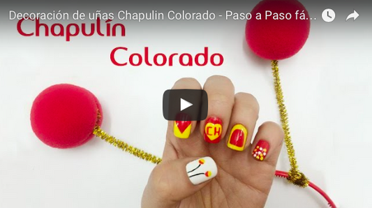 Decoración de uñas Chapulin Colorado