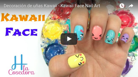 Decoración de uñas Kawaii