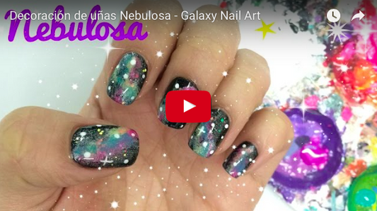 Decoración de uñas Nebulosa