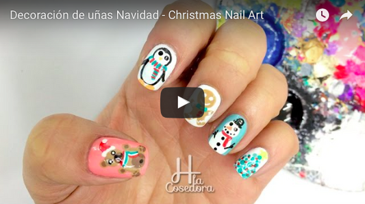 Decoración de uñas Navidad