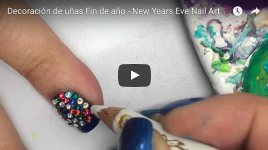 Decoración de uñas Fin de año