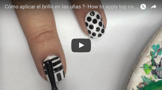 Cómo aplicar el brillo en las uñas ?