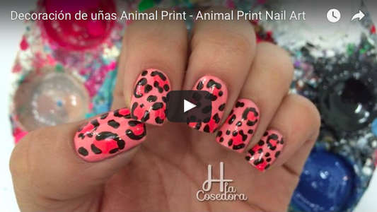 Decoración de uñas Animal Print