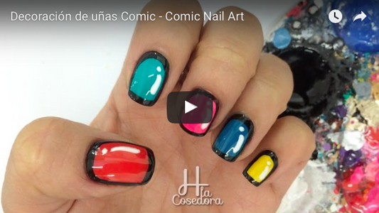 Decoración de uñas Comic