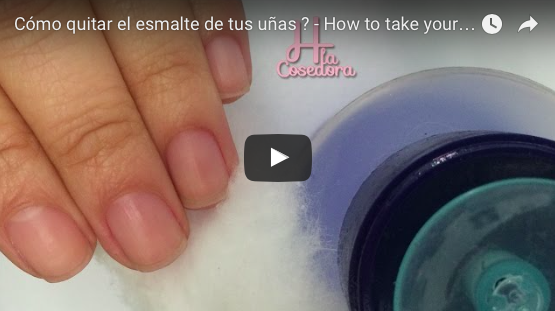 Cómo quitar el esmalte de tus uñas ?