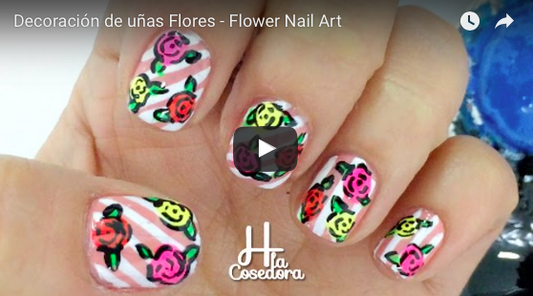Decoración de uñas Flores