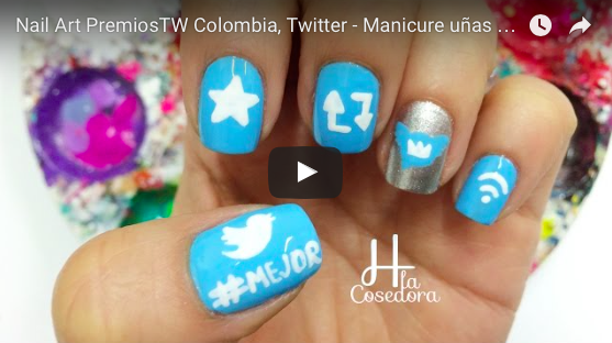 Nail Art PremiosTW Colombia, Twitter