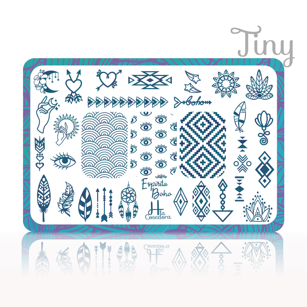 Placa de Stamping Espíritu Boho - Tiny