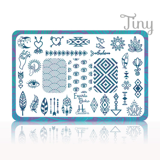 Placa de Stamping Espíritu Boho - Tiny