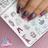 Mujeres Creativas - hlacosedora - Placa Stamping - Esmalte Stamping - Kit Stamping