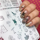 Mujeres Creativas - hlacosedora - Placa Stamping - Esmalte Stamping - Kit Stamping