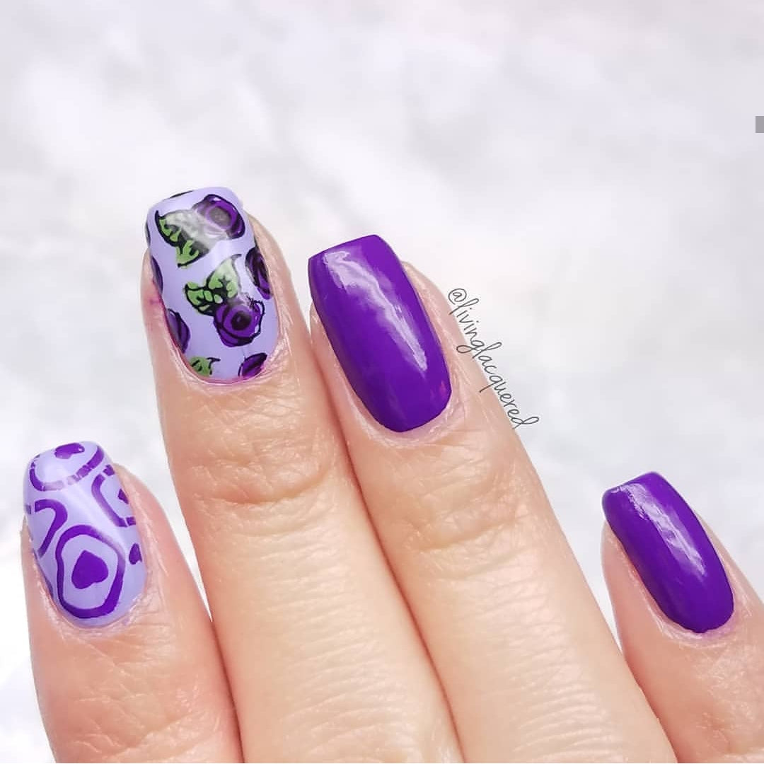 Purple Rain - Morado - hlacosedora - Placa Stamping - Esmalte Stamping - Kit Stamping - cuidado manos - cuidado uñas