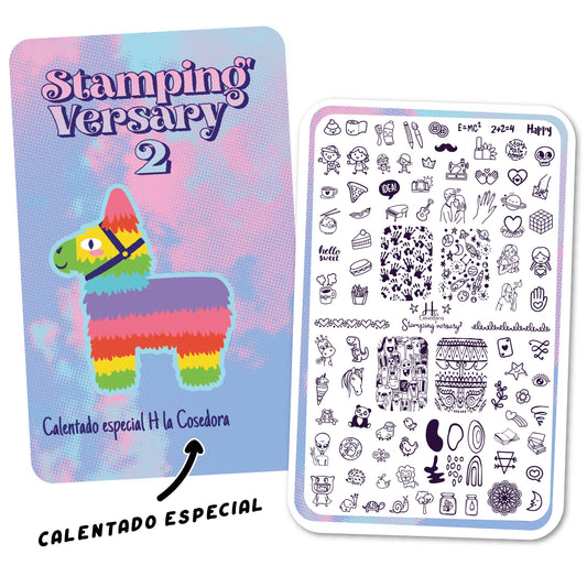 Stamping´Versary 2 - hlacosedora - Placa Stamping - Esmalte Stamping - Kit Stamping - cuidado manos - cuidado uñas