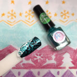 The Grinch - Verde Metálico - hlacosedora - Placa Stamping - Esmalte Stamping - Kit Stamping - cuidado manos - cuidado uñas