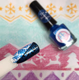 The Night King - Azul Metálico - hlacosedora - Placa Stamping - Esmalte Stamping - Kit Stamping - cuidado manos - cuidado uñas
