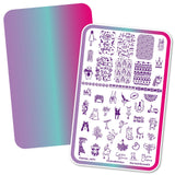 Mujeres Creativas - hlacosedora - Placa Stamping - Esmalte Stamping - Kit Stamping