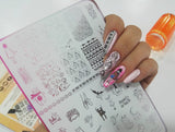 Mujeres Creativas - hlacosedora - Placa Stamping - Esmalte Stamping - Kit Stamping