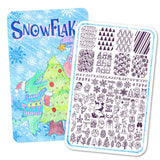 Snowflake - hlacosedora - Placa Stamping - Esmalte Stamping - Kit Stamping - cuidado manos - cuidado uñas